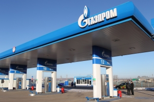 Stacja CNG należąca do sieci Gazprom