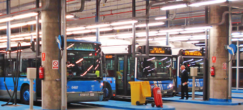 85% autobusów CNG w Madrycie