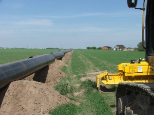 Budowa gazociągu Gustorzyn-Odolanów