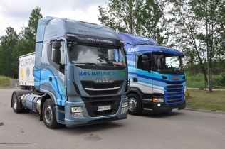 Iveco Stralis NP400 i Scania G340 LNG
