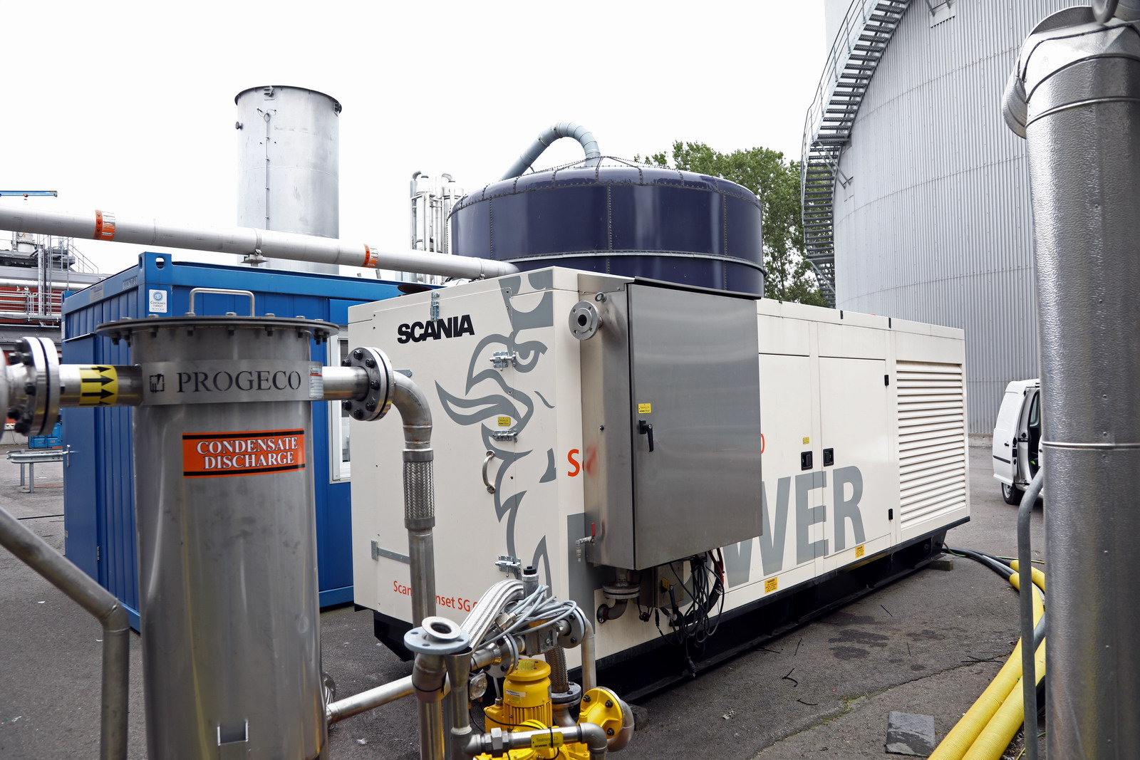 Scania testuje silniki na surowym biogazie