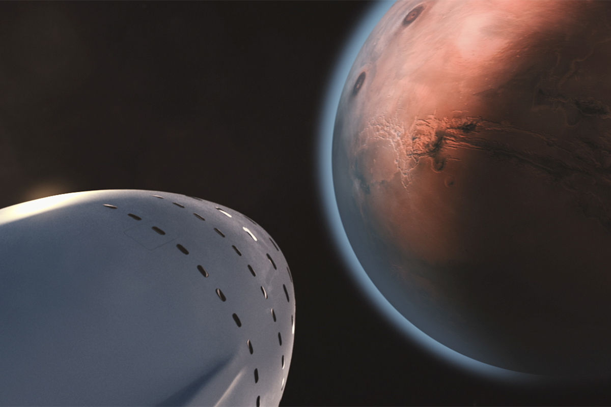 Elon Musk stawia na metan w locie na Marsa