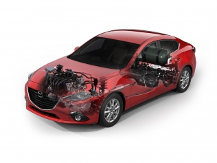 Mazda 3 Skyactiv-CNG Concept - schemat budowy