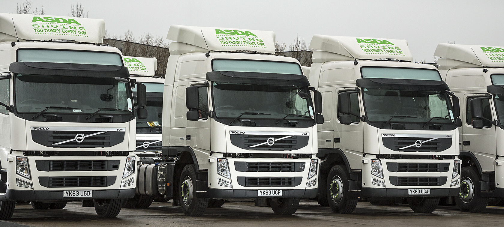 Volvo dual fuel w Asda Logistics
