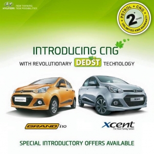 Hyundai Grand i10 i Xcent CNG