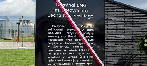 Prezydent Lech Kaczyński patronem Terminalu LNG