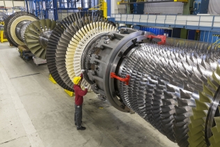 Wirnik turbiny klasy H firmy Siemens