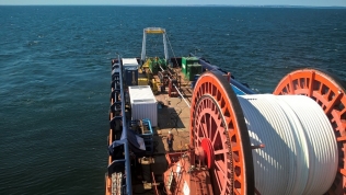 Układanie gazociągu na dnie Bałtyku
