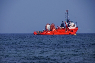 Układanie gazociągu na Bałtyku