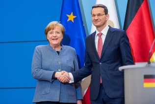 Kanclerz Niemiec Angela Merkela i premier Rzeczypospolitej Polskiej Mateusz Morawiecki