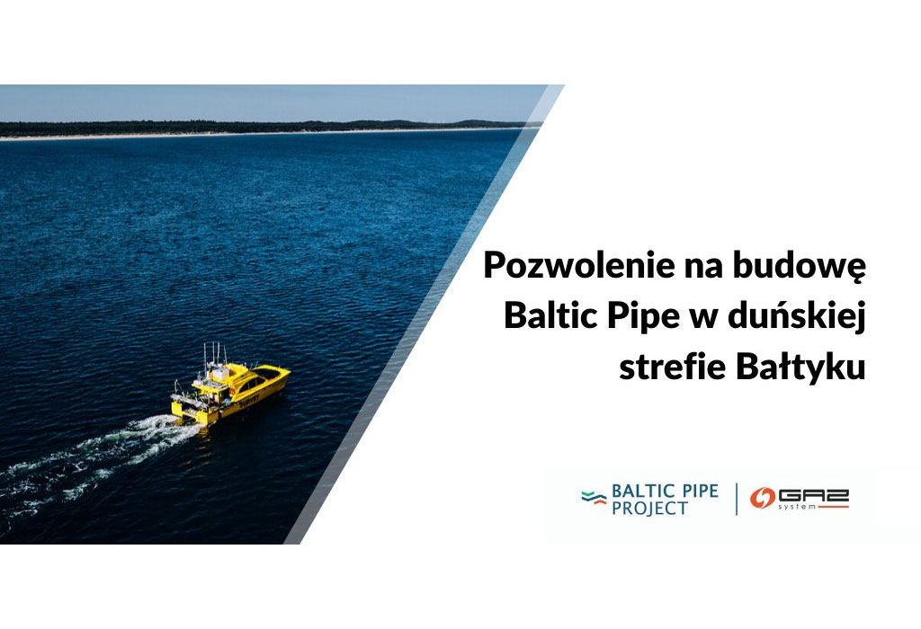 Pozwolenie na budowę Baltic Pipe w duńskiej strefie