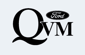 Logo programu Ford Qualified Vehicle Modifier (QVM)